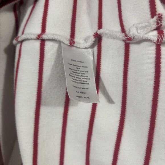 Talbots T Shirt Dress Womens Medium Multicolor Stripe Short Sleeve Stretch - Picture 8 of 9